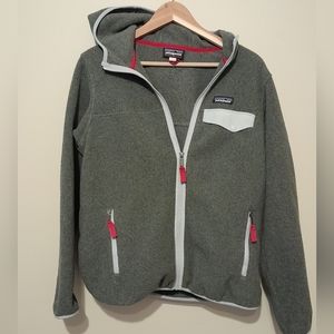 Patagonia Synchilla Snap T Hoodie Forrest Green Navy Full Zip Fleece Jacket M